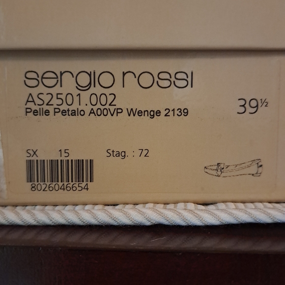 Sergio Rossi Brown Suede Flats 9.5 Narrow - Picture 11 of 13